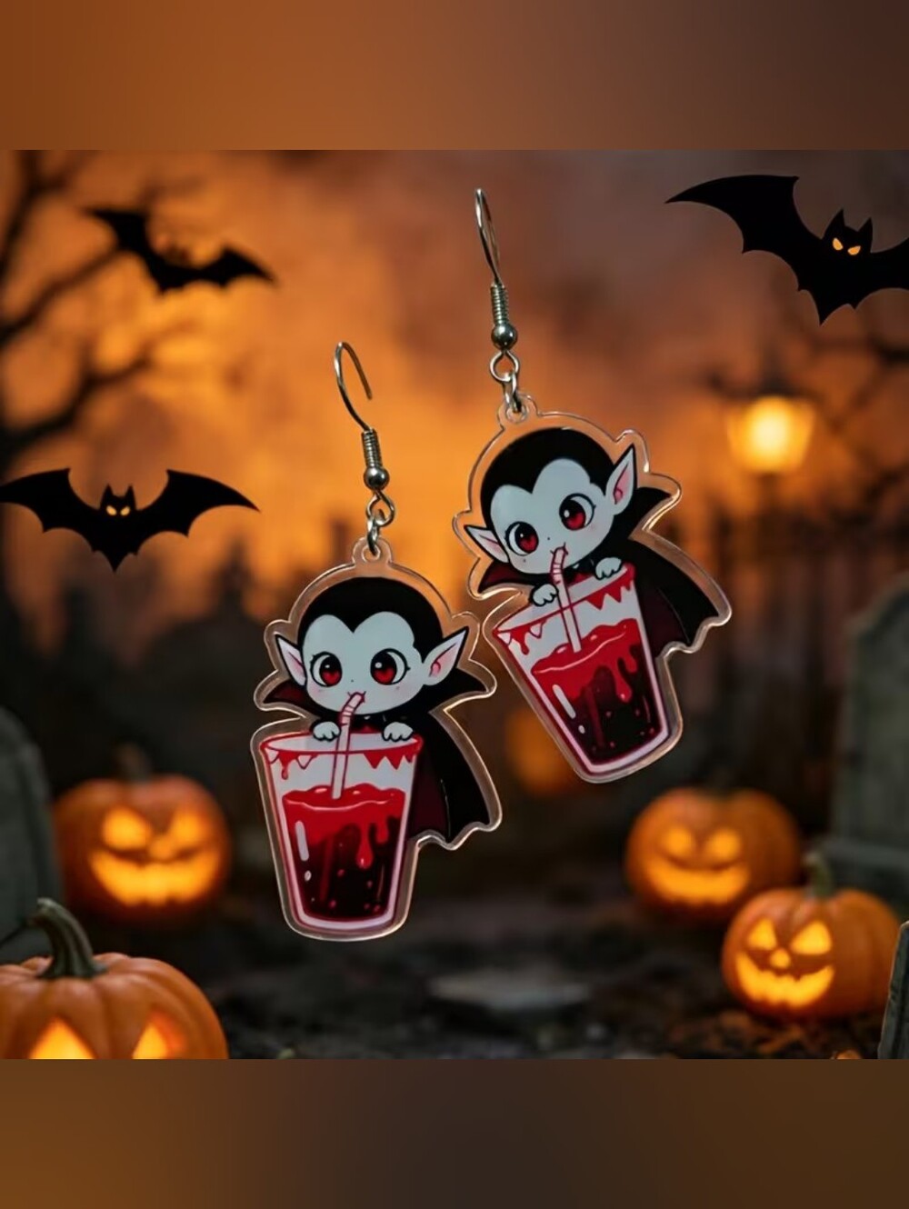 Kawaii Vampire  Earrings (New)